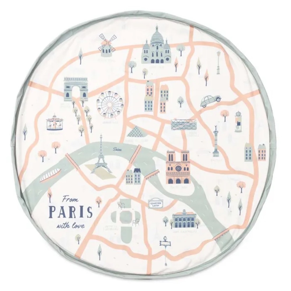 Kids' Play&Go Mat with Paris Theme